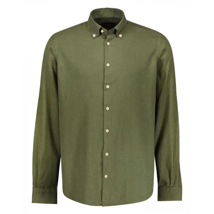 flannel button down overhemd