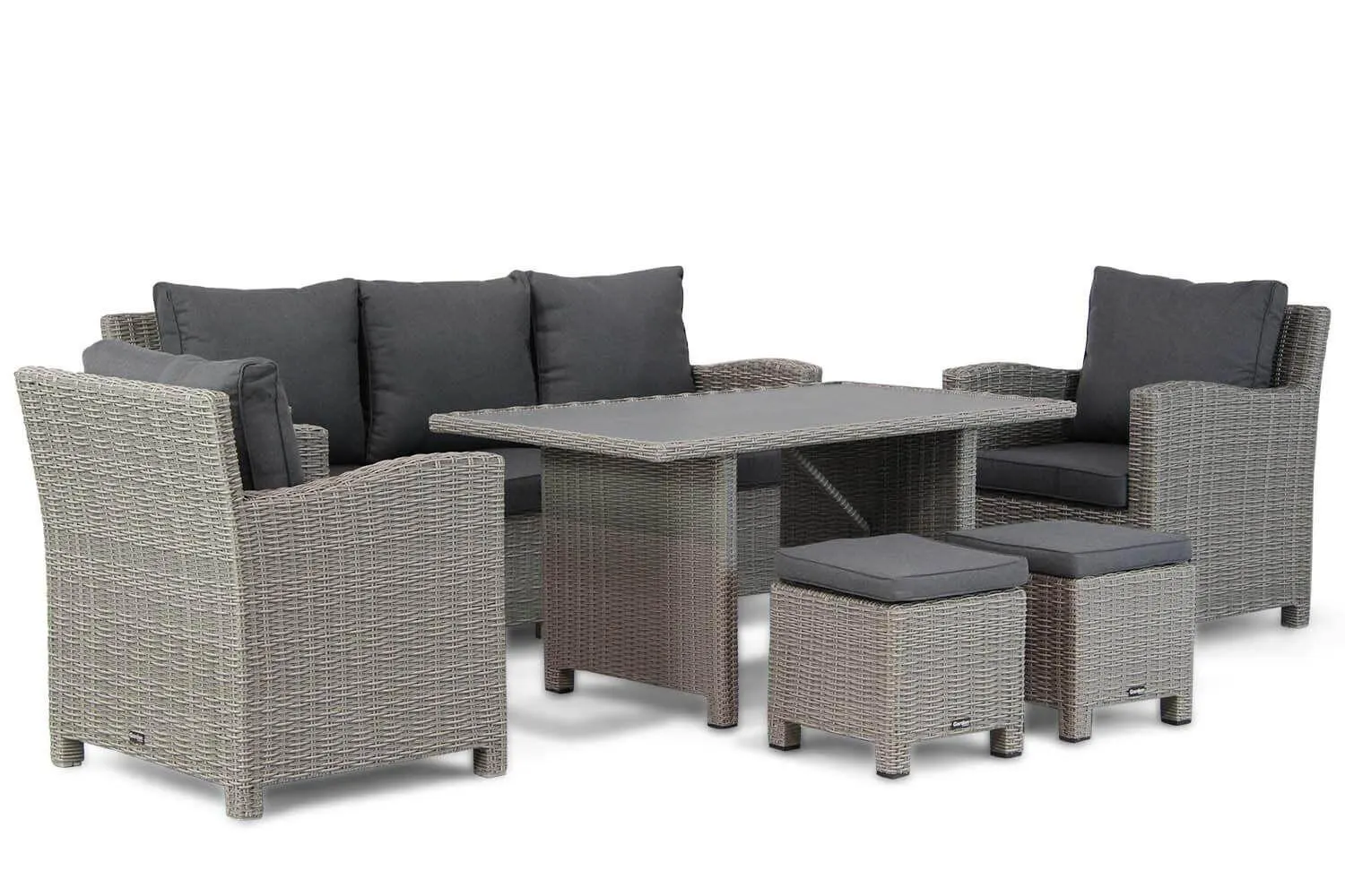 Garden Collections Valley stoel-bank loungeset 6-delig
