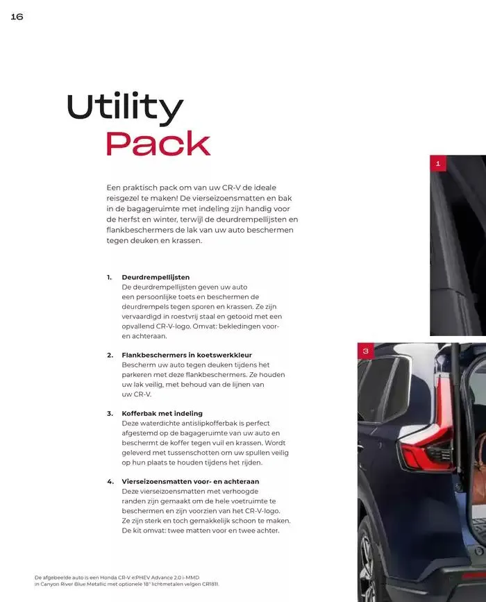 CR-V Accessories van 19 november tot 30 juni 2025 - Folder pagina 16