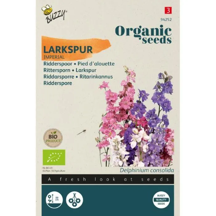 Ridderspoor Imperial Organic Seeds (Bio)