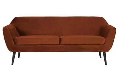 Sofa Rocco fluweel - Roest