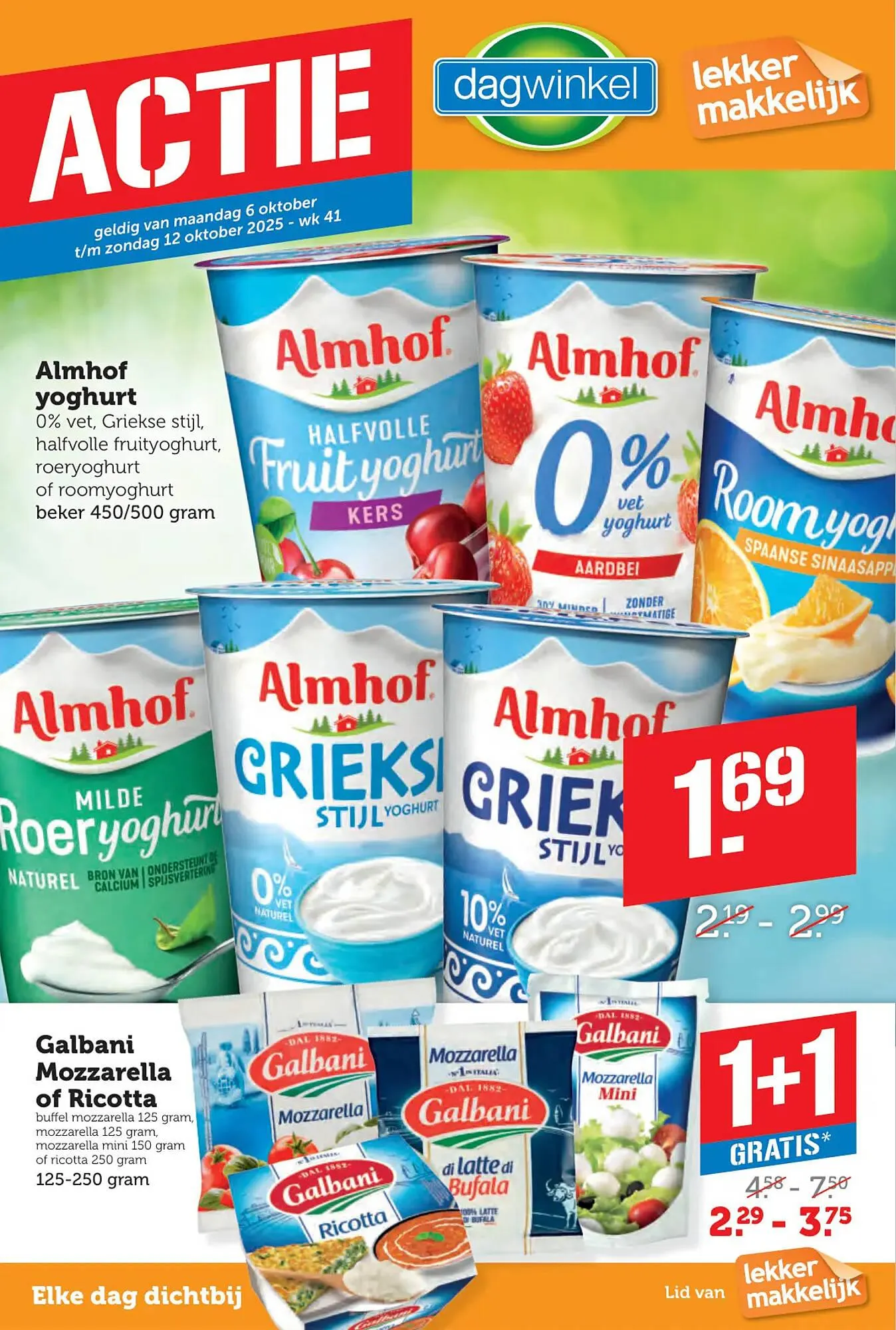 Dagwinkel folder van 6 oktober tot 12 oktober 2025 - Folder pagina 1