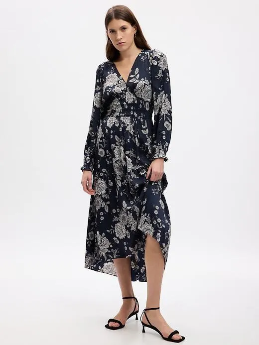 Smocked Floral Maxi Dress