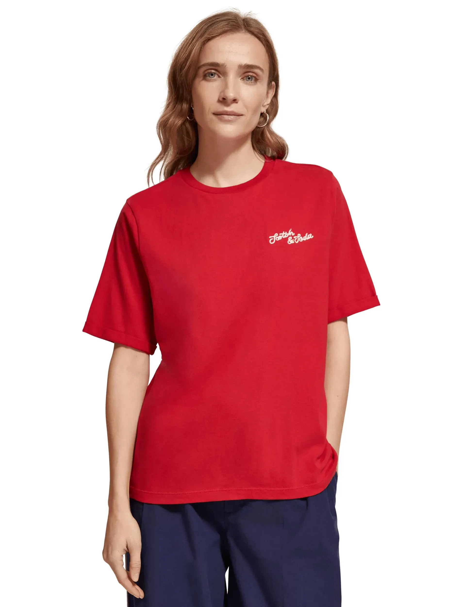 Relaxed fit embroidered artwork T-shirt