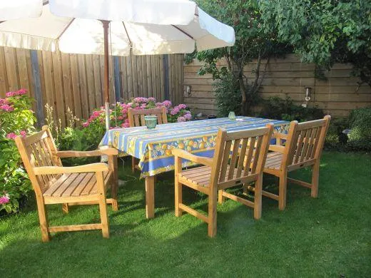 Sunyard Wales/Liverpool 160cm dining tuinset 5-delig