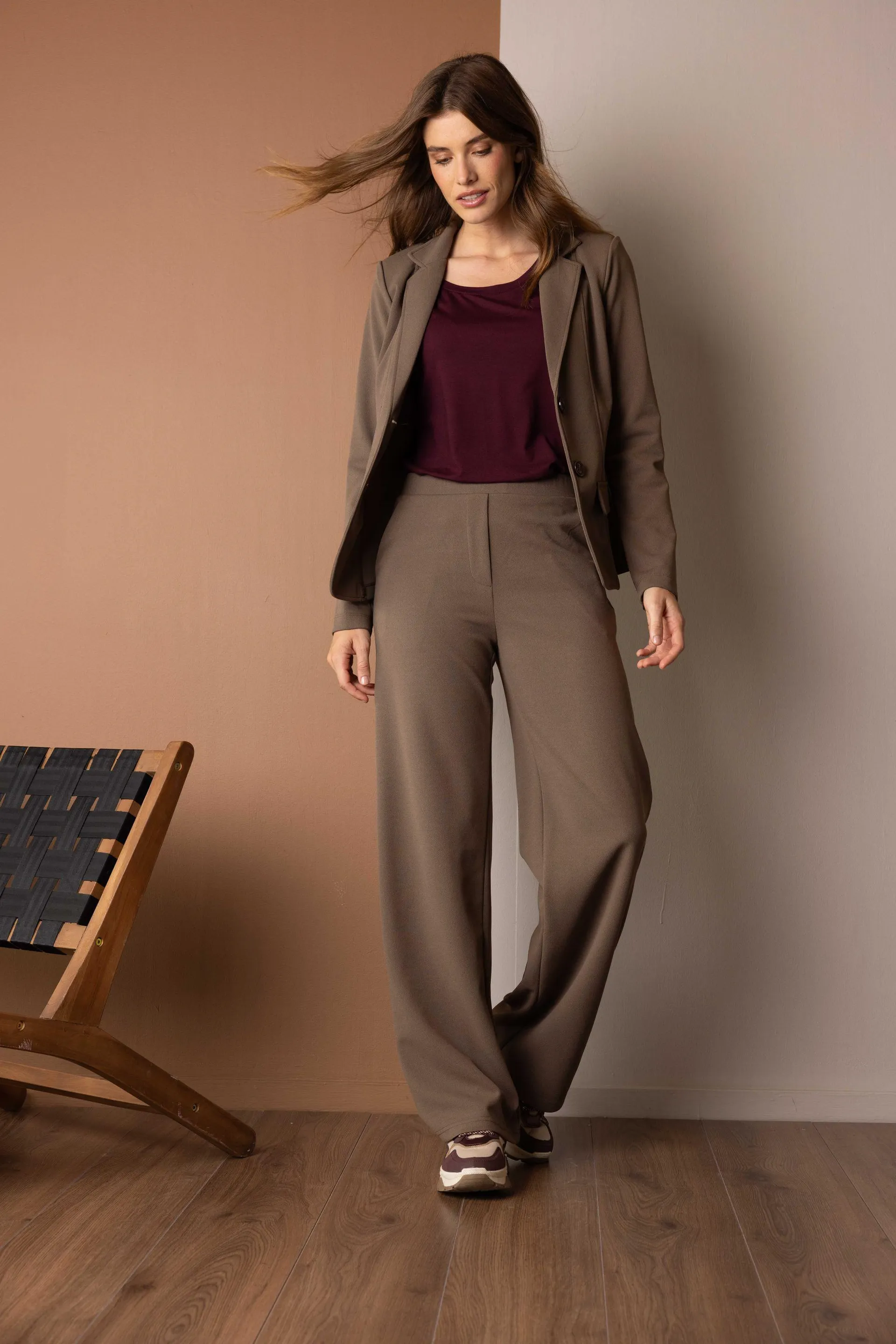 Silke broek taupe