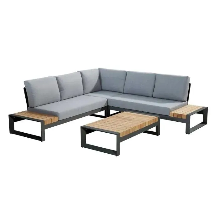 Matisse loungeset 4-delig - donker grijs