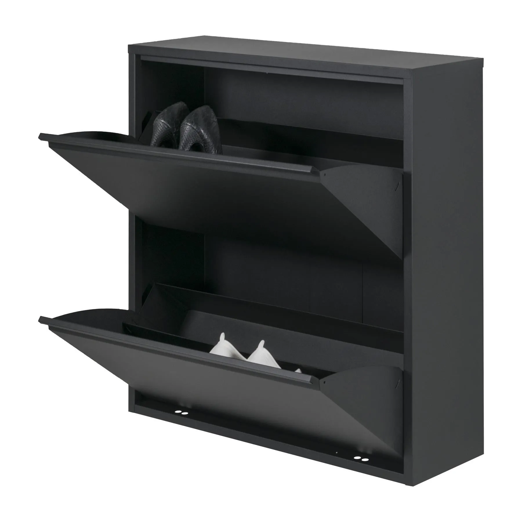 Spinder Design Billy 2 Schoenenkast - Zwart