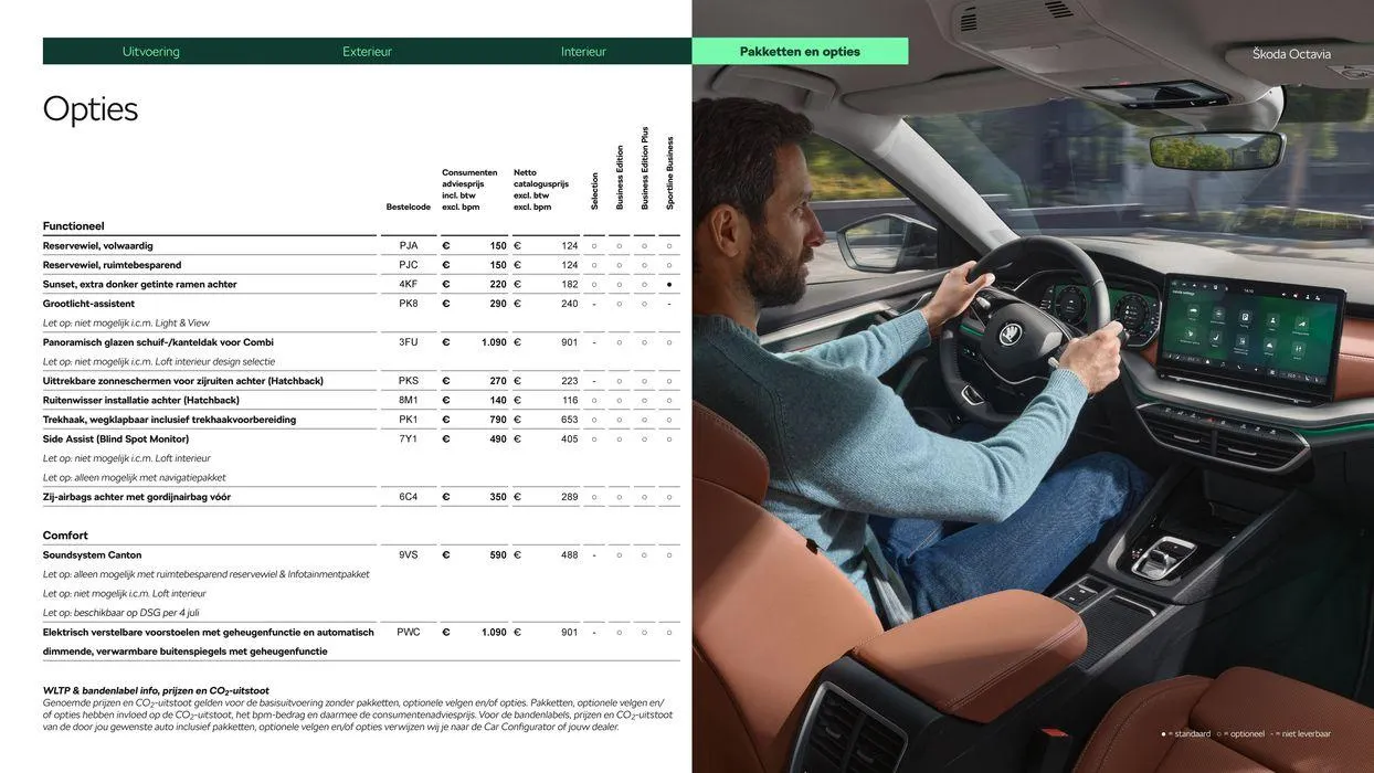 Škoda Octavia (Combi) prijslijst per 27 juni 2024 van 29 juni tot 29 juni 2025 - Folder pagina 18