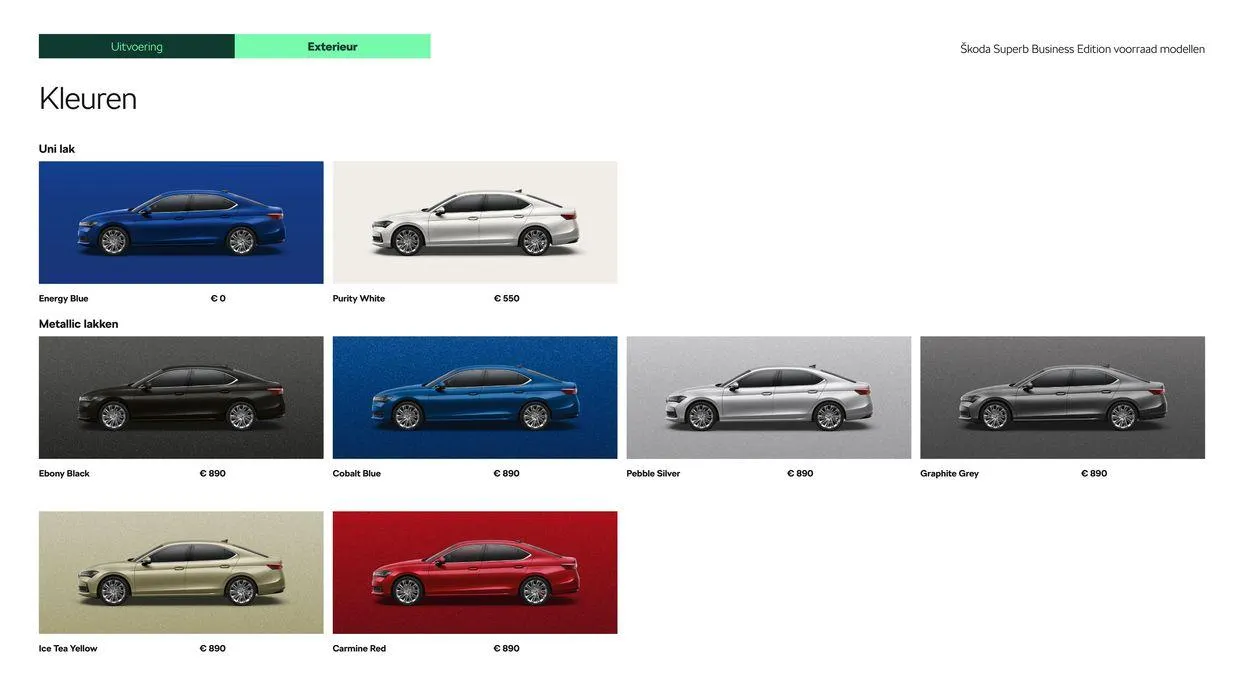 Škoda Superb (Combi) Prijslijst per 4 juli 2024 van 20 juli tot 20 juli 2025 - Folder pagina 8