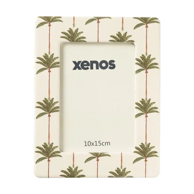Fotolijst palmboom - wit - 10x15 cm