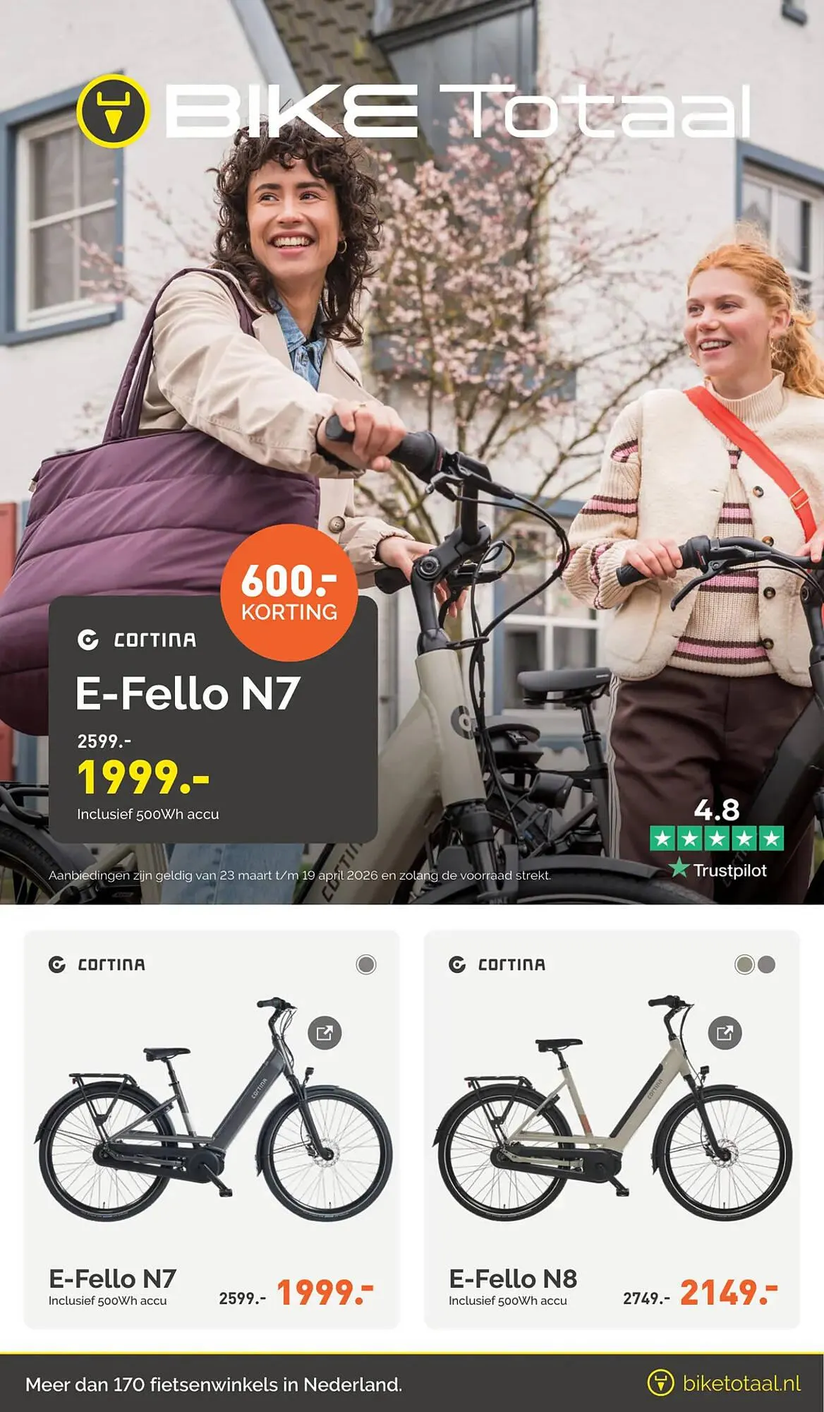 Bike Totaal folder van 23 maart tot 19 april 2026 - Folder pagina 1