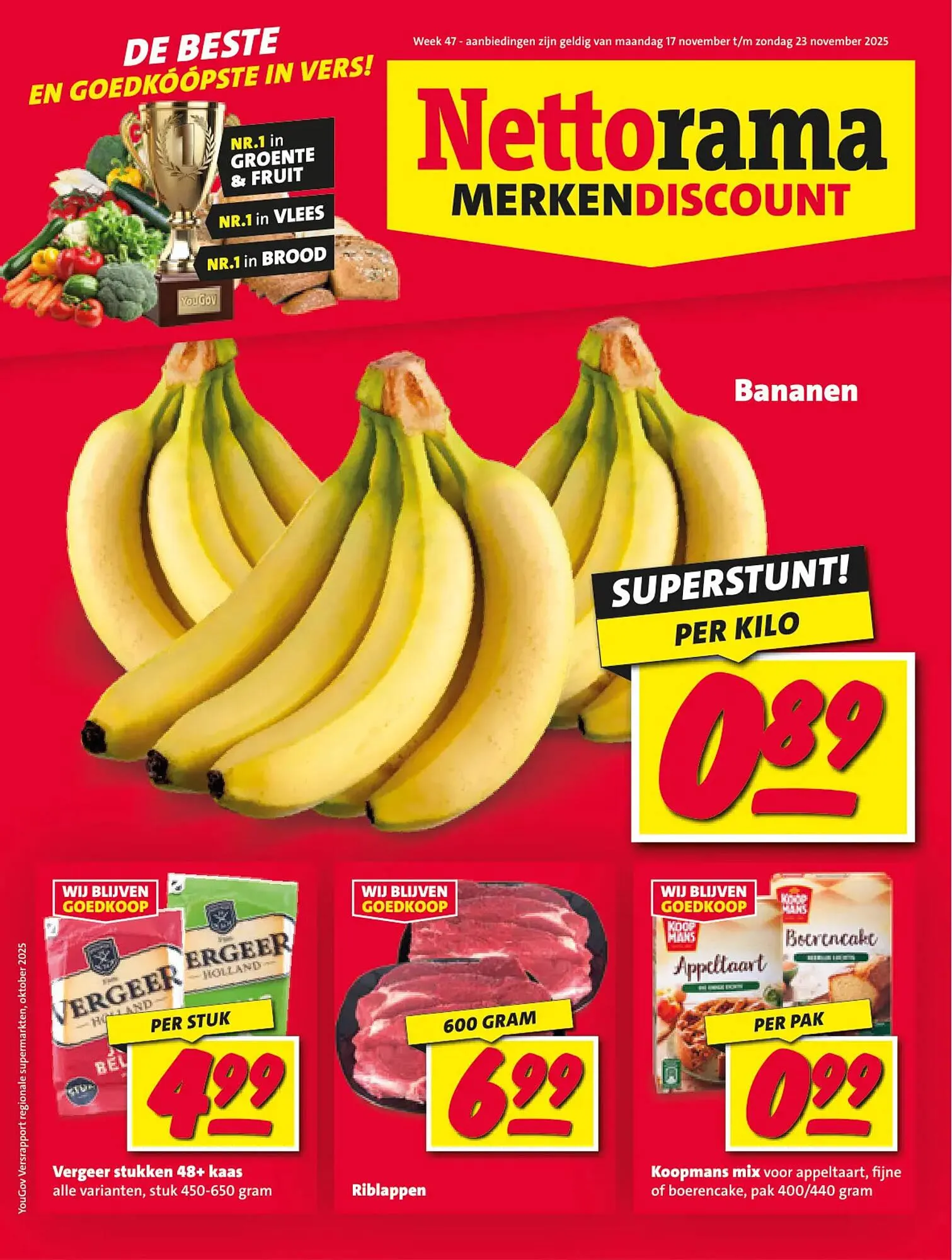 Nettorama folder van 17 november tot 23 november 2025 - Folder pagina 1