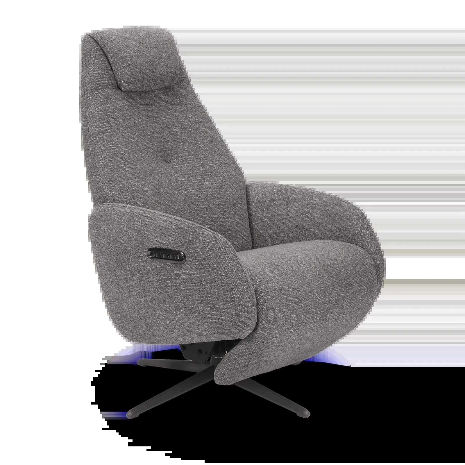 Relaxfauteuil (elektrisch/zwart) Davoli - Sneak Grey