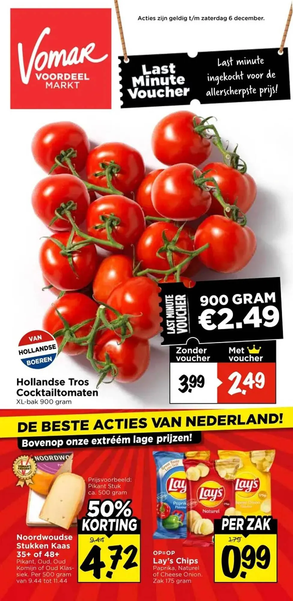 Vomar Voordeelmarkt folder van 4 december tot 6 december 2025 - Folder pagina 1