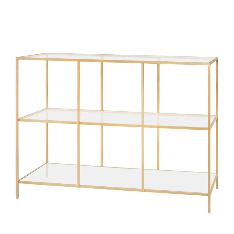 Dressoir Amaro met vakken 120cm goud