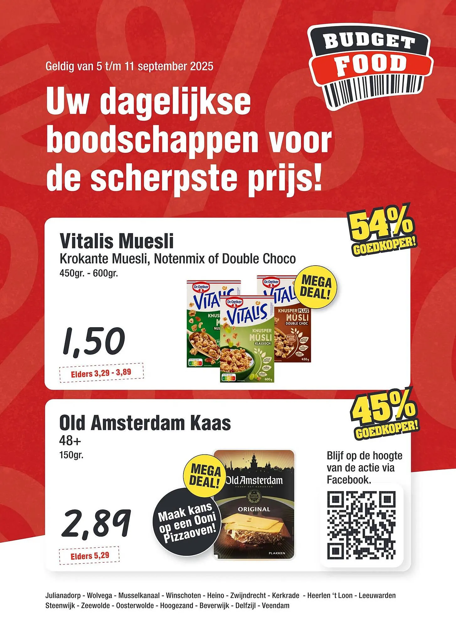 Budget Food folder van 5 september tot 11 september 2025 - Folder pagina 1