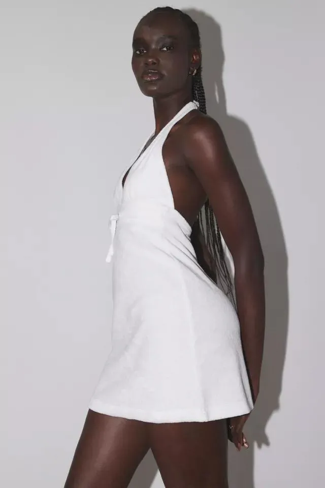 Out From Under Airy Terry Halter Dress