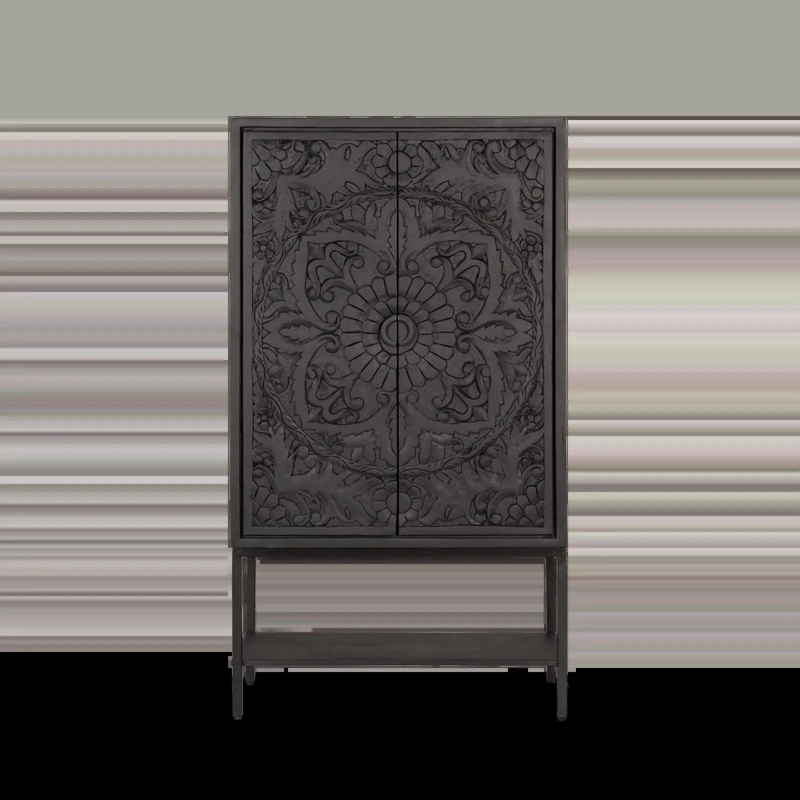 Opbergkast (laag) Belleville - Zwart