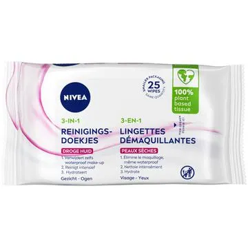 Nivea Reinigingsdoekjes Droge Huid 25 Doekjes