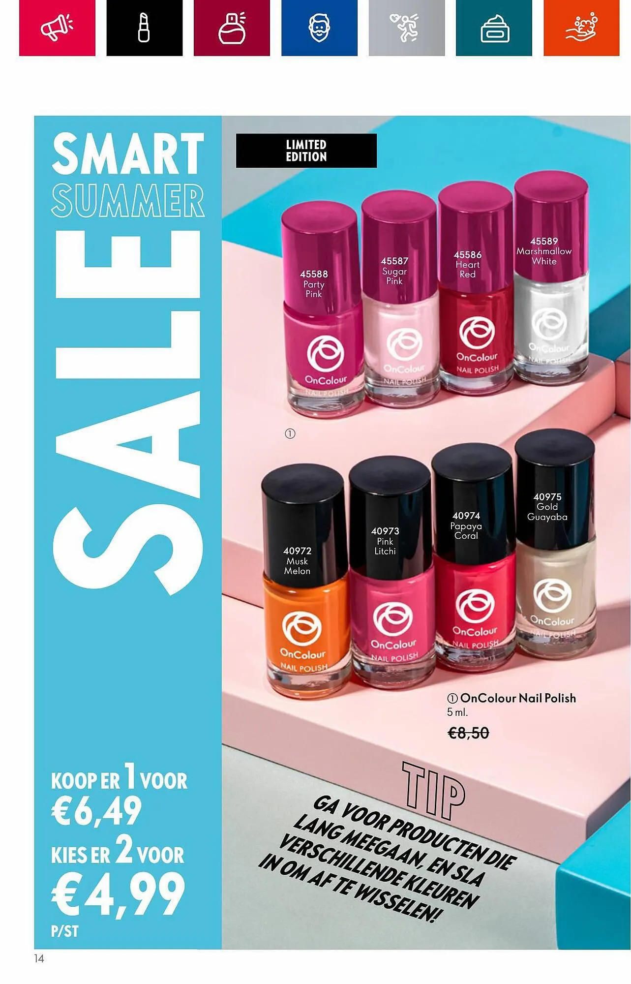 Oriflame folder van 18 juli tot 1 augustus 2023 - Folder pagina 14