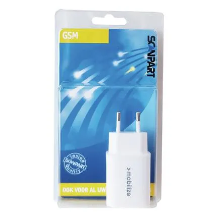 Scanpart USB-A+C snellader 25W wit