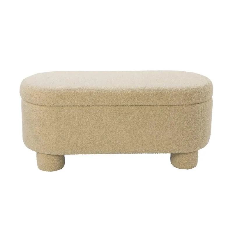 Opbergbank teddy dodo - beige - 43x100x42 cm