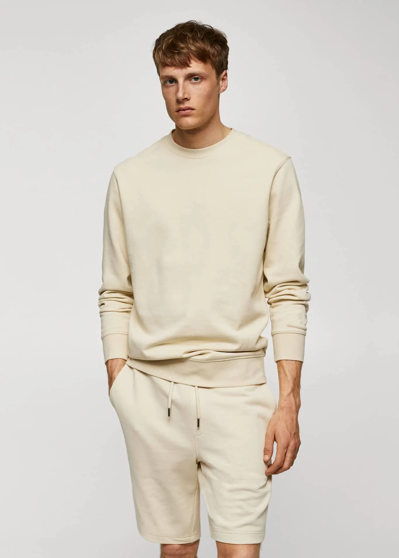 Basic sweatshirt 100% katoen