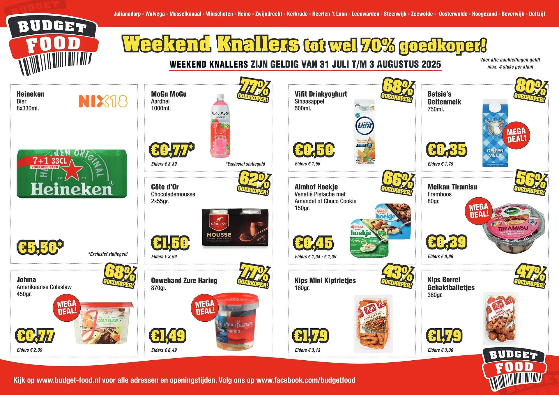 Budget Food folder van 31 juli tot 3 augustus 2025 - Folder pagina 1