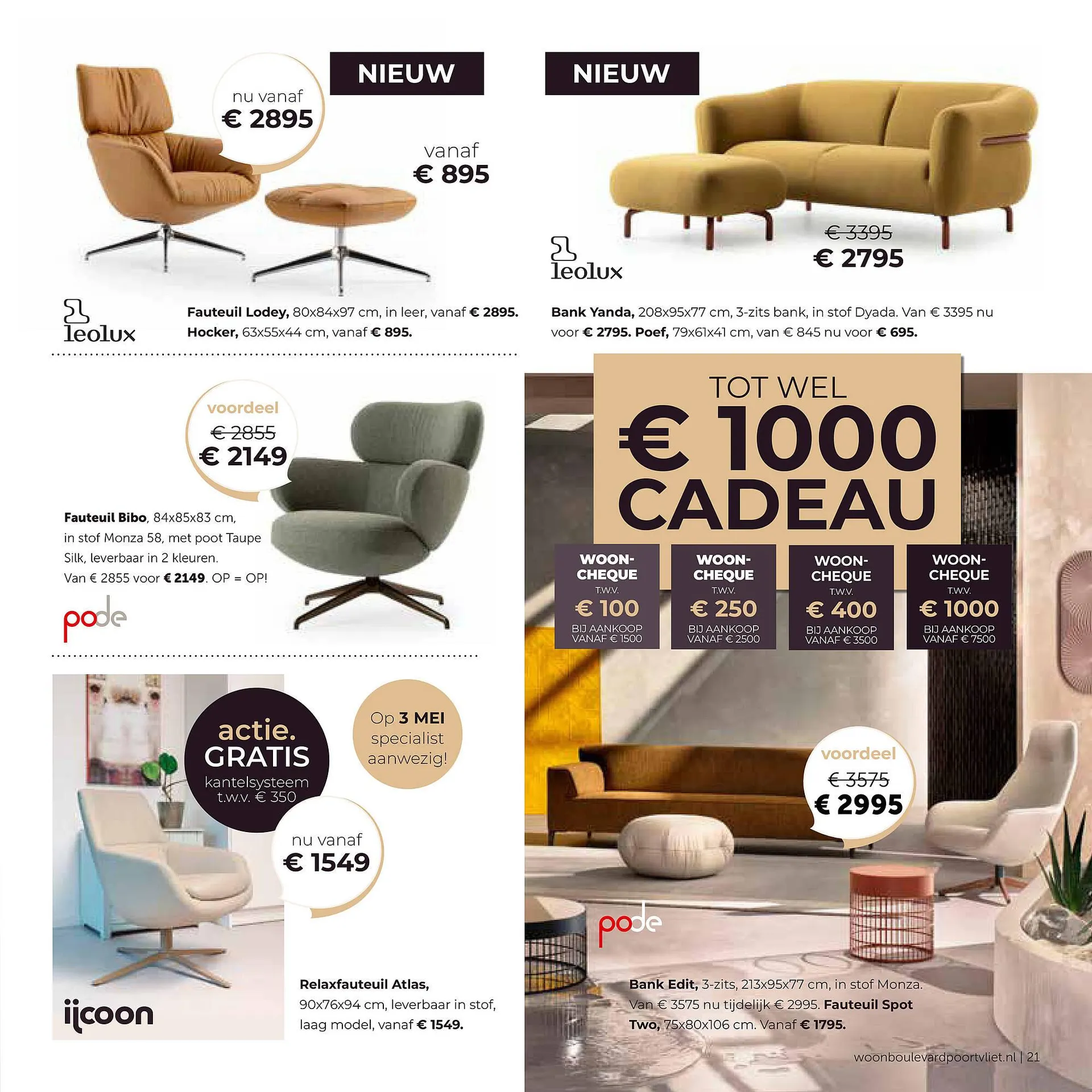 Woonboulevard Poortvliet folder van 28 maart tot 20 april 2025 - Folder pagina 21