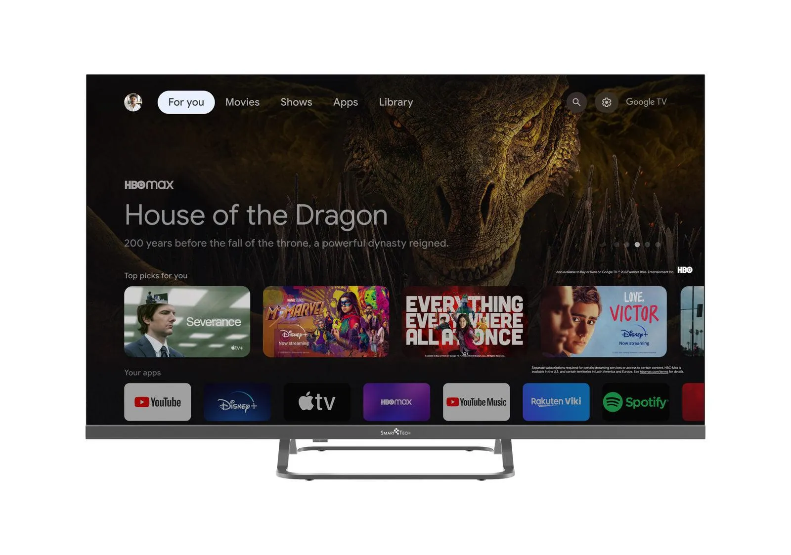 Smart Tech 32HG01VNL Smart Televisie met Google Cast en Google Play