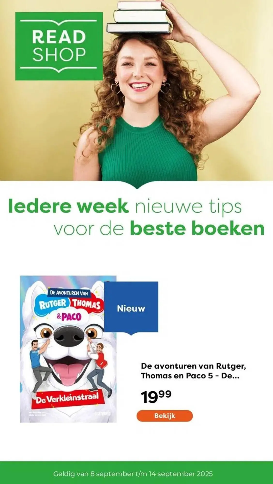 The Read Shop folder van 8 september tot 14 september 2025 - Folder pagina 1