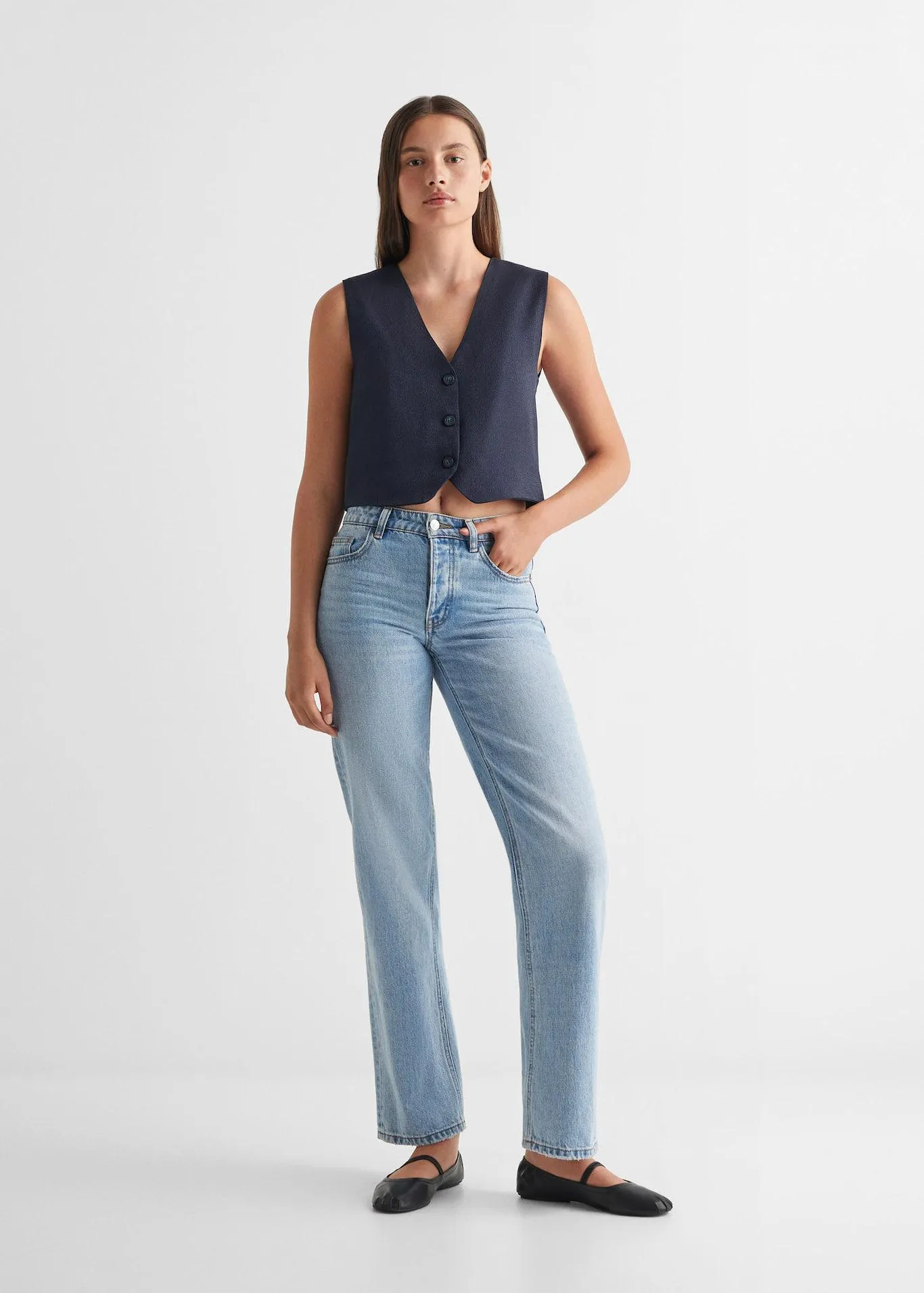 Düğmeli takım yelek