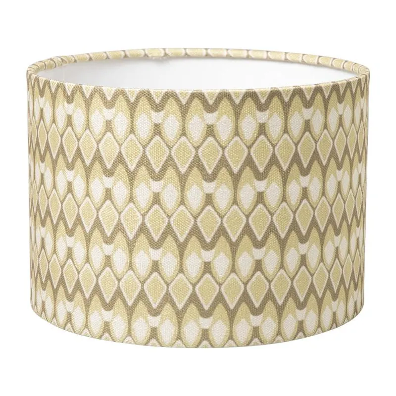 Lampenkap print groot - geel - ø24.5x17.5 cm