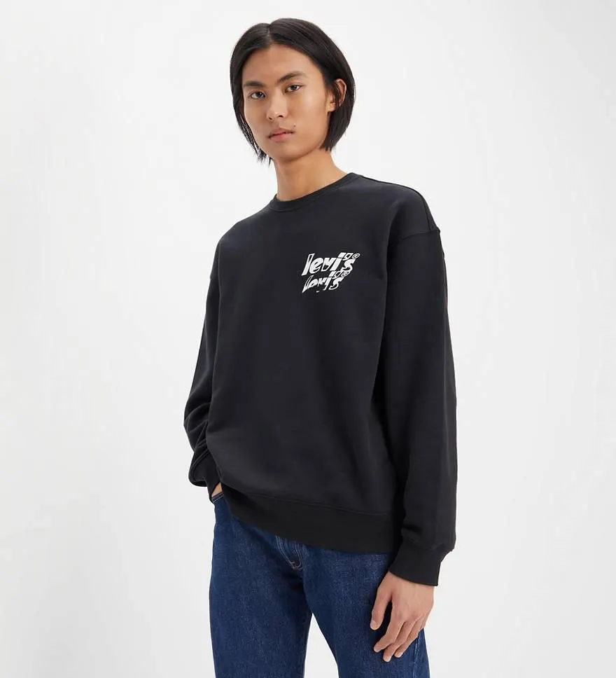 Relaxed Graphic Crewneck Sweatshirt