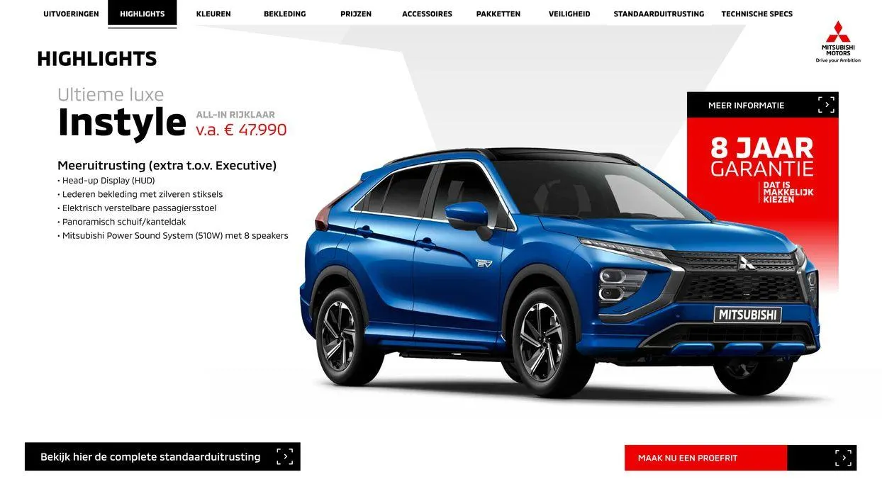 Mitsubishi Eclipse Cross Phev van 24 april tot 24 april 2025 - Folder pagina 8