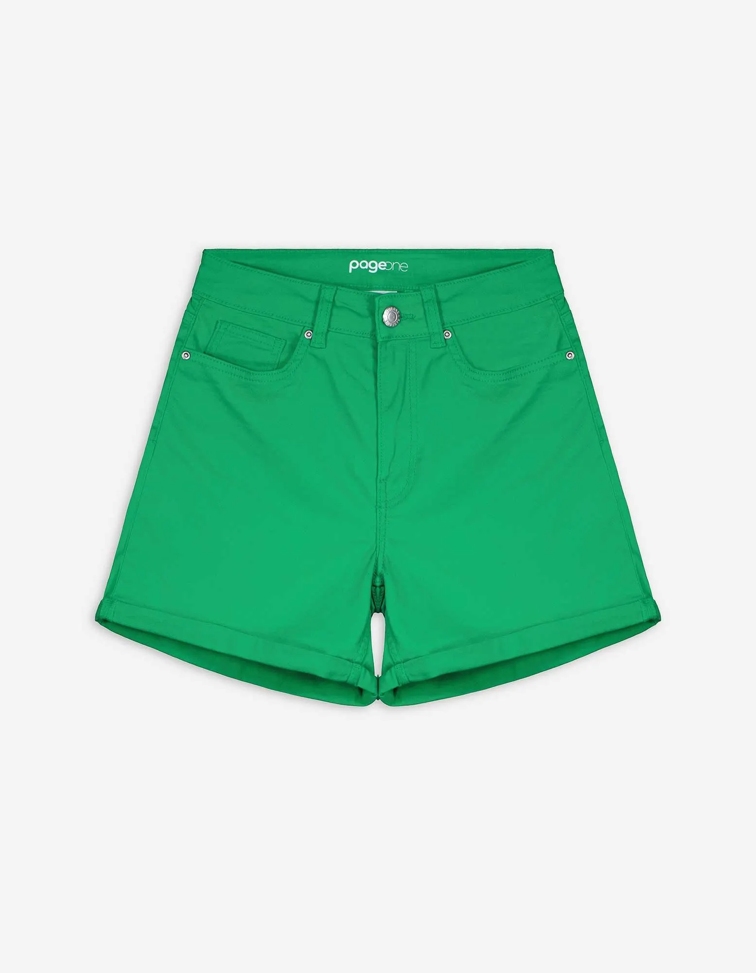 Džínové šortky - Twill - zelena