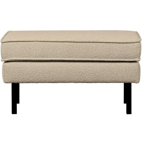 WOOOD hocker op poten Rodeo - Bouclé - Beige - 45x84x54