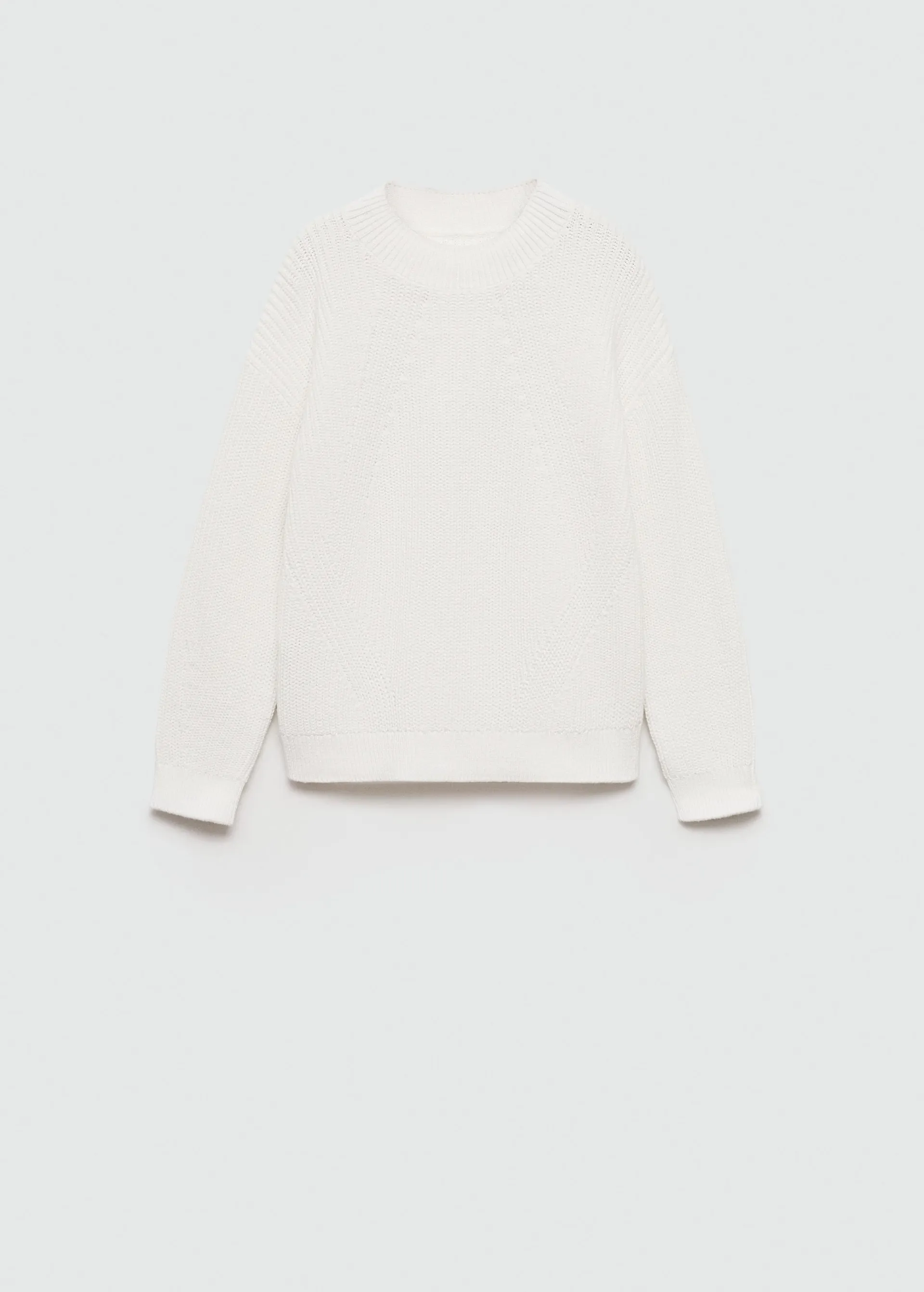 Geribde gebreide trui