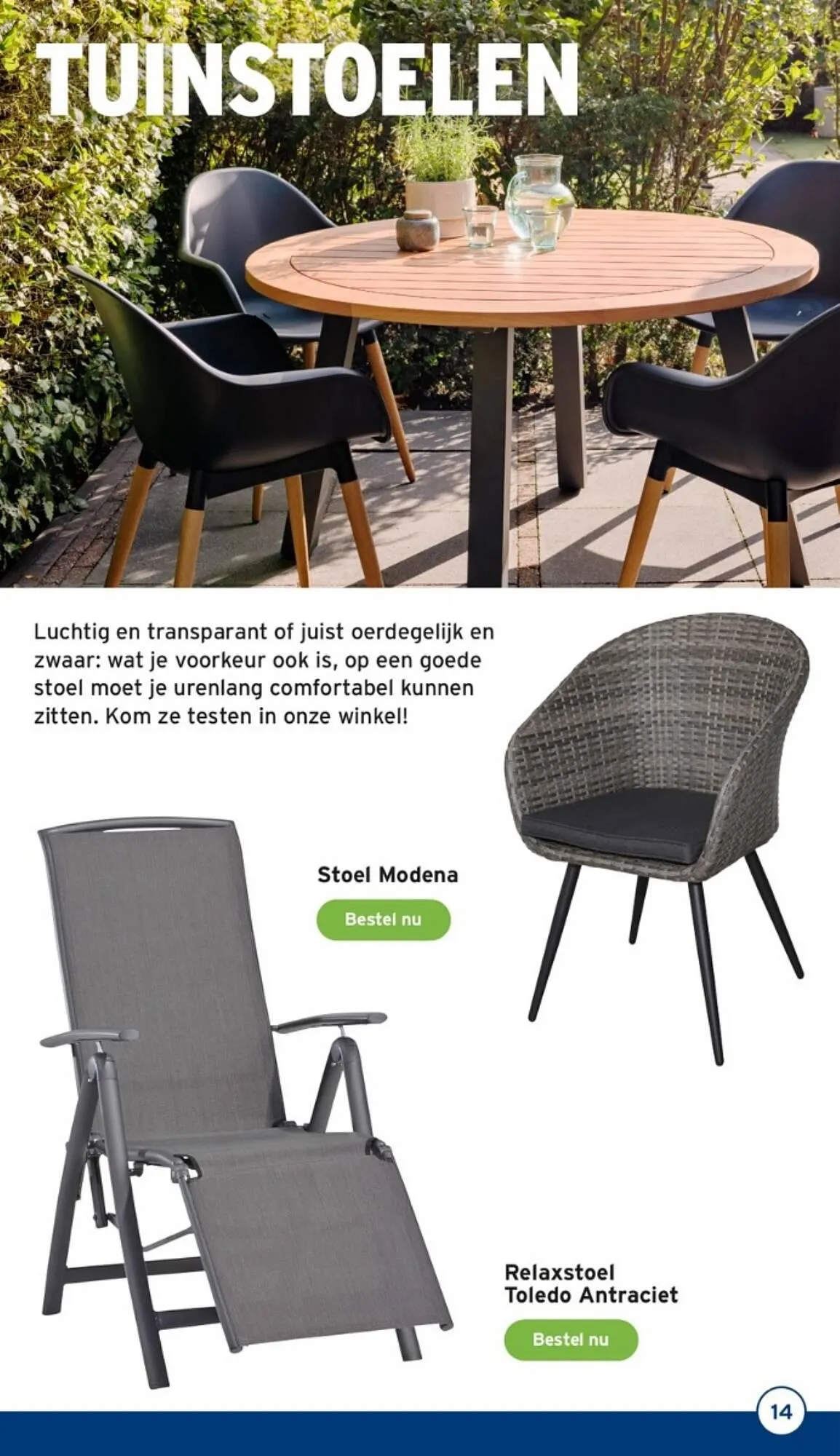 GAMMA tuinmagazine meubels van 7 mei tot 31 juli 2023 - Folder pagina 14