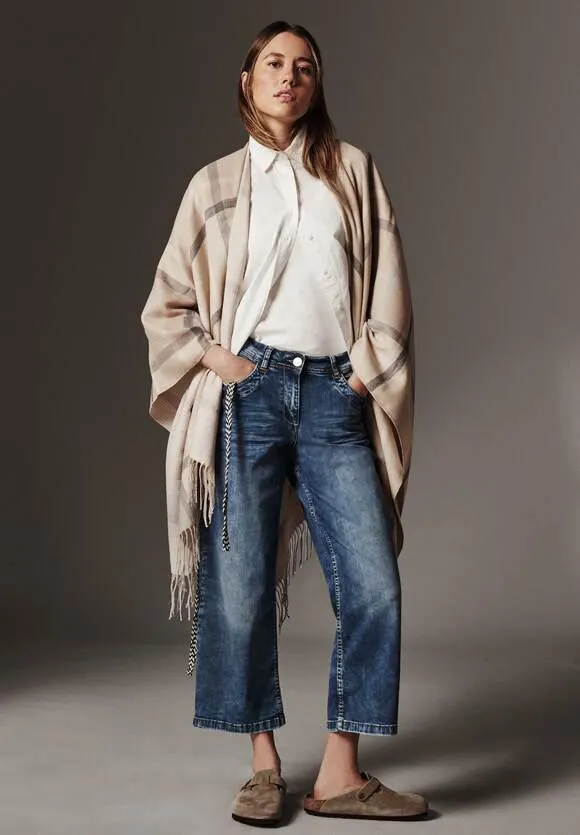 Loose fit jeans in 7/8-lengte