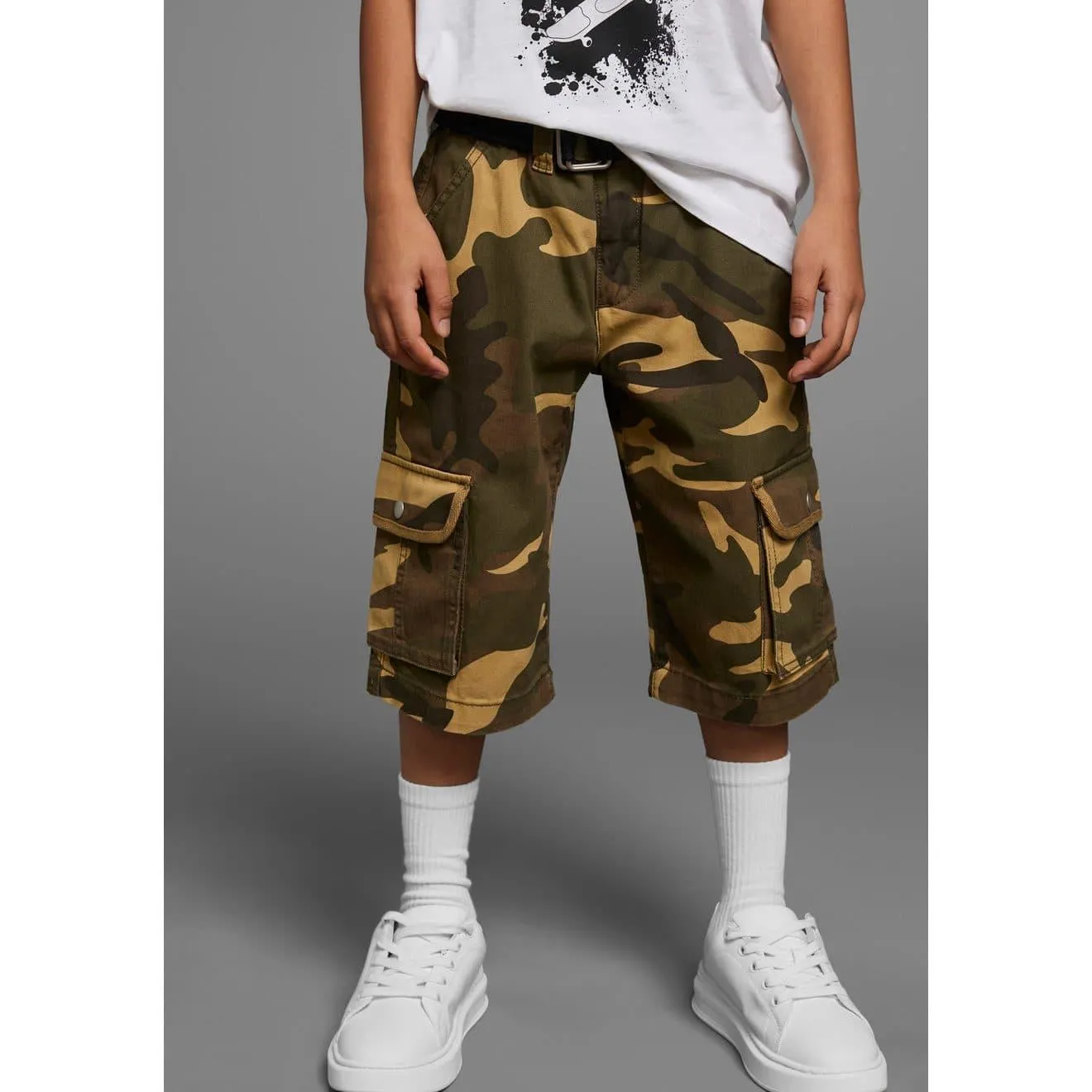 KIDSWORLD Short 2-delige bermuda’s met riem (set, 2-delig)