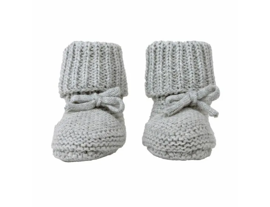 Babysloffen Lodger Slipper Knit 0-6mnd Steel