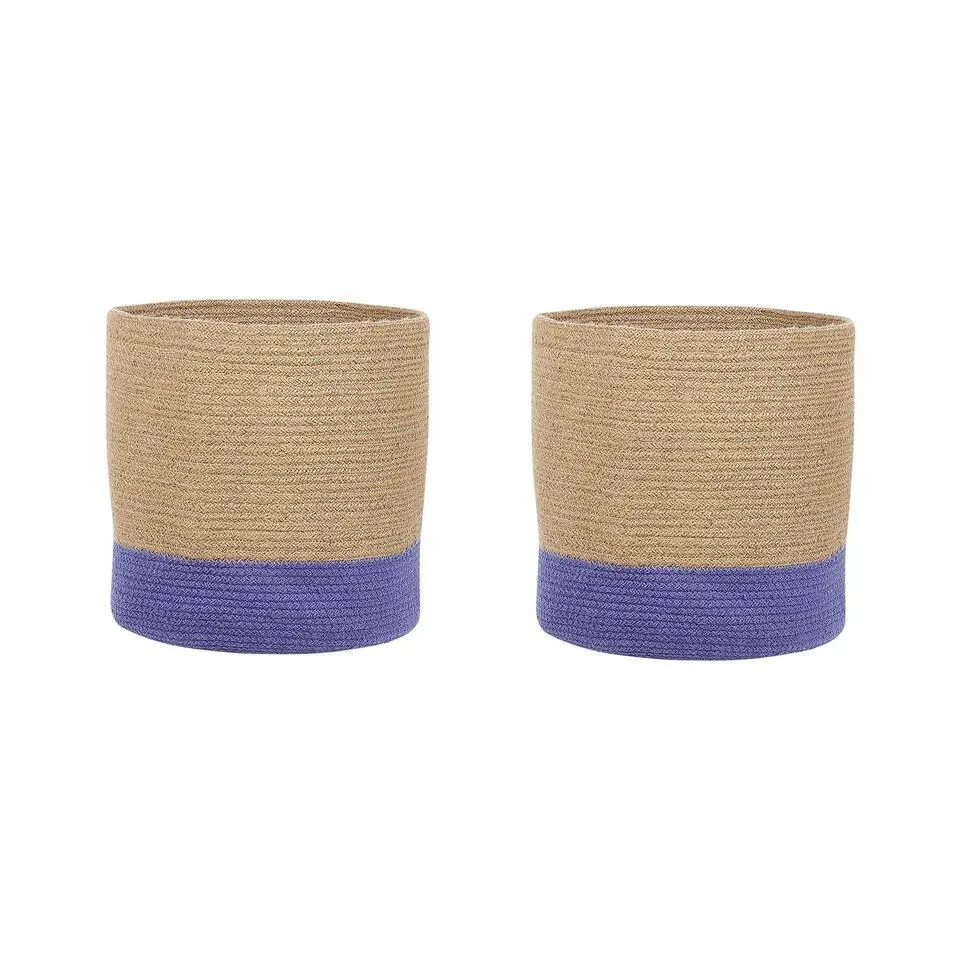 BULANIK - Mand set van 2 - Beige - Jute