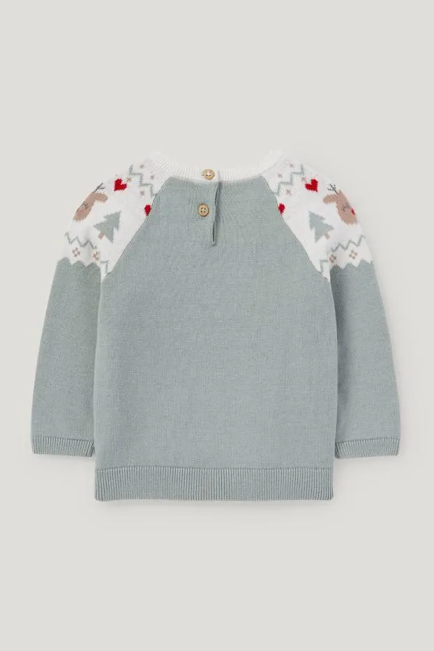 Babytrui voor kerst - rendier
