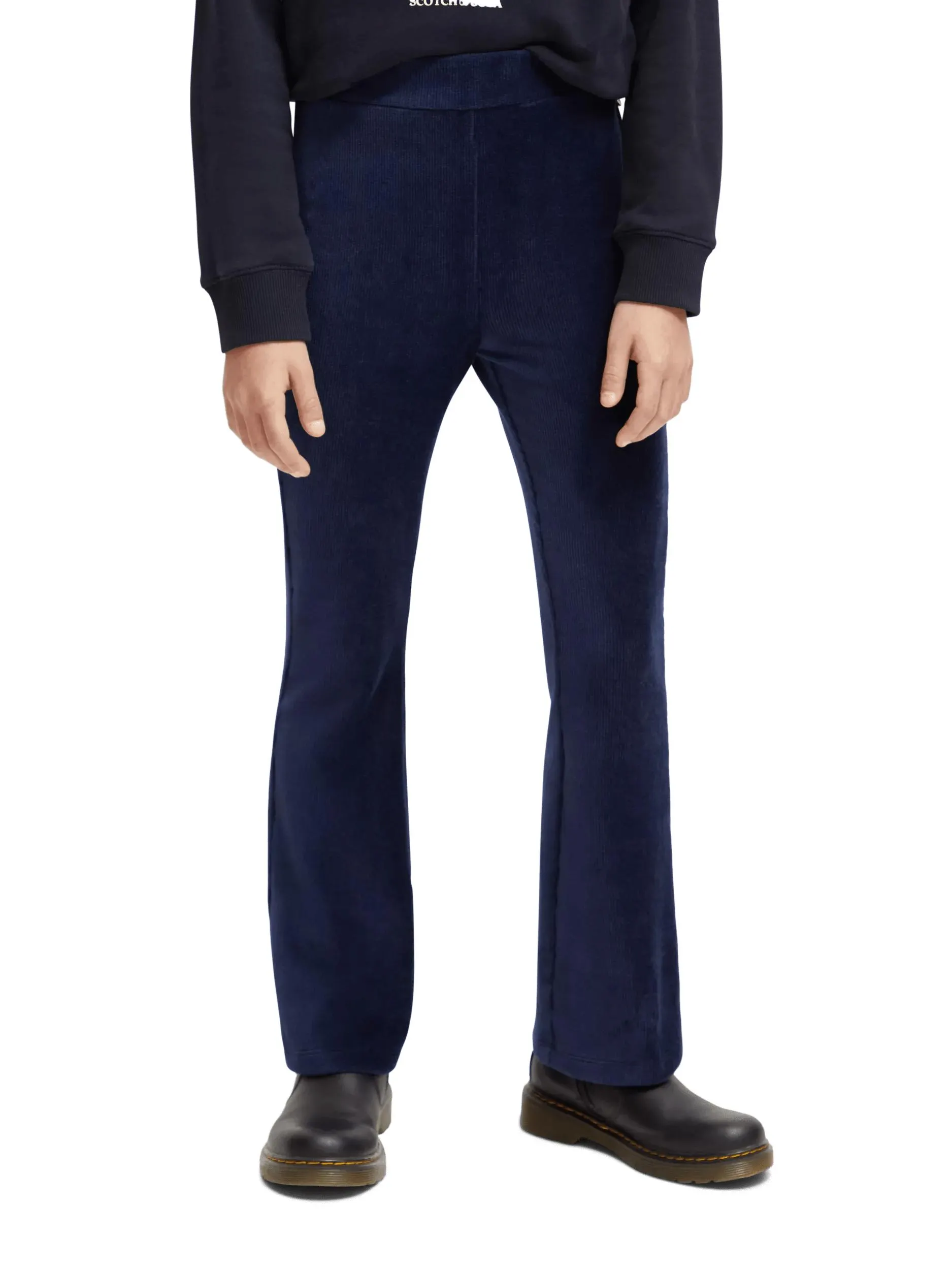 Flared corduroy leggings