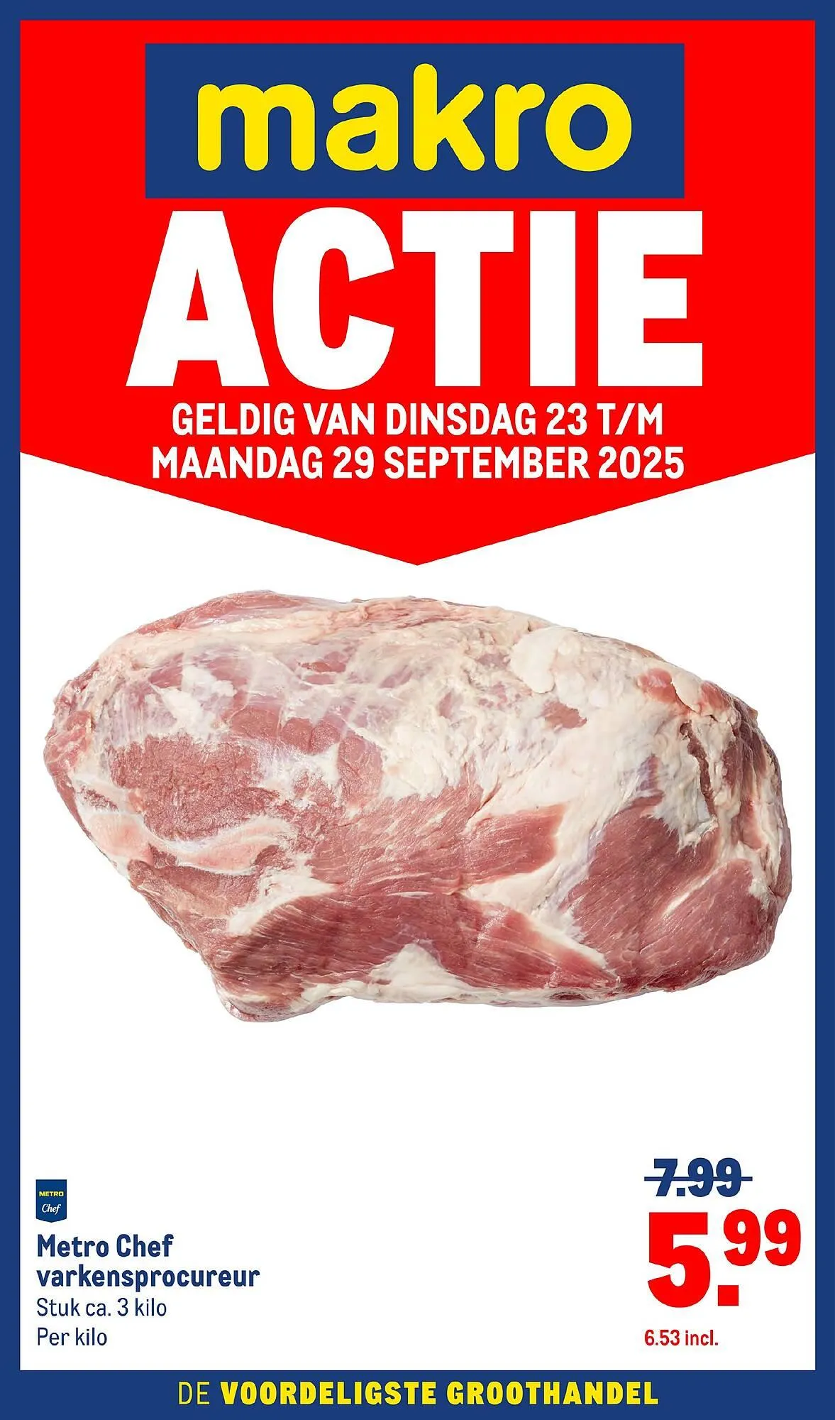 Makro folder van 23 september tot 29 september 2025 - Folder pagina 1