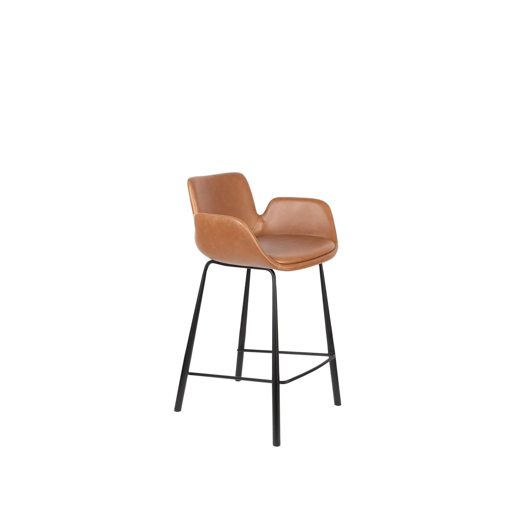 Zuiver Brit LL Barkruk Bruin - Set van 2