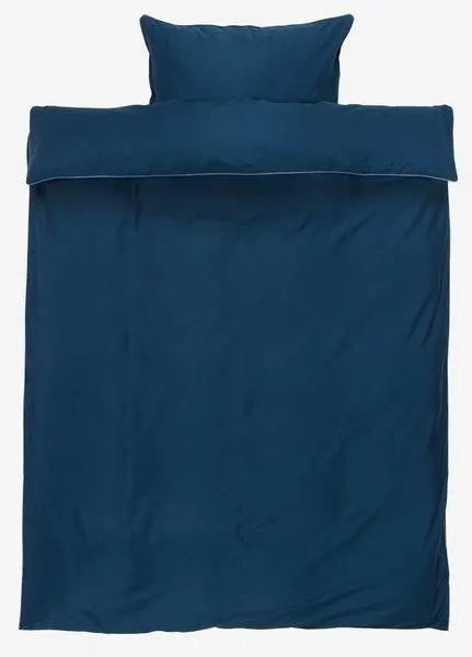 Satiinipussilakanasetti SANNA 150x210 tummansininen