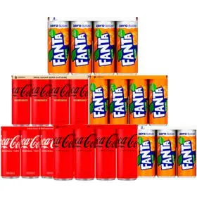 Coca-Cola of Fanta Set 8 blikjes à 25 cl